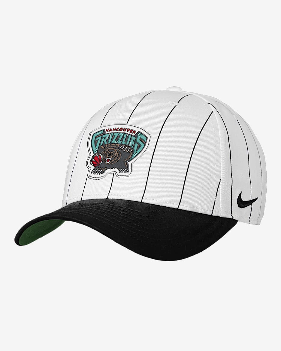 Memphis Grizzlies Rise Hardwood Classics Nike NBA Adjustable Cap - White