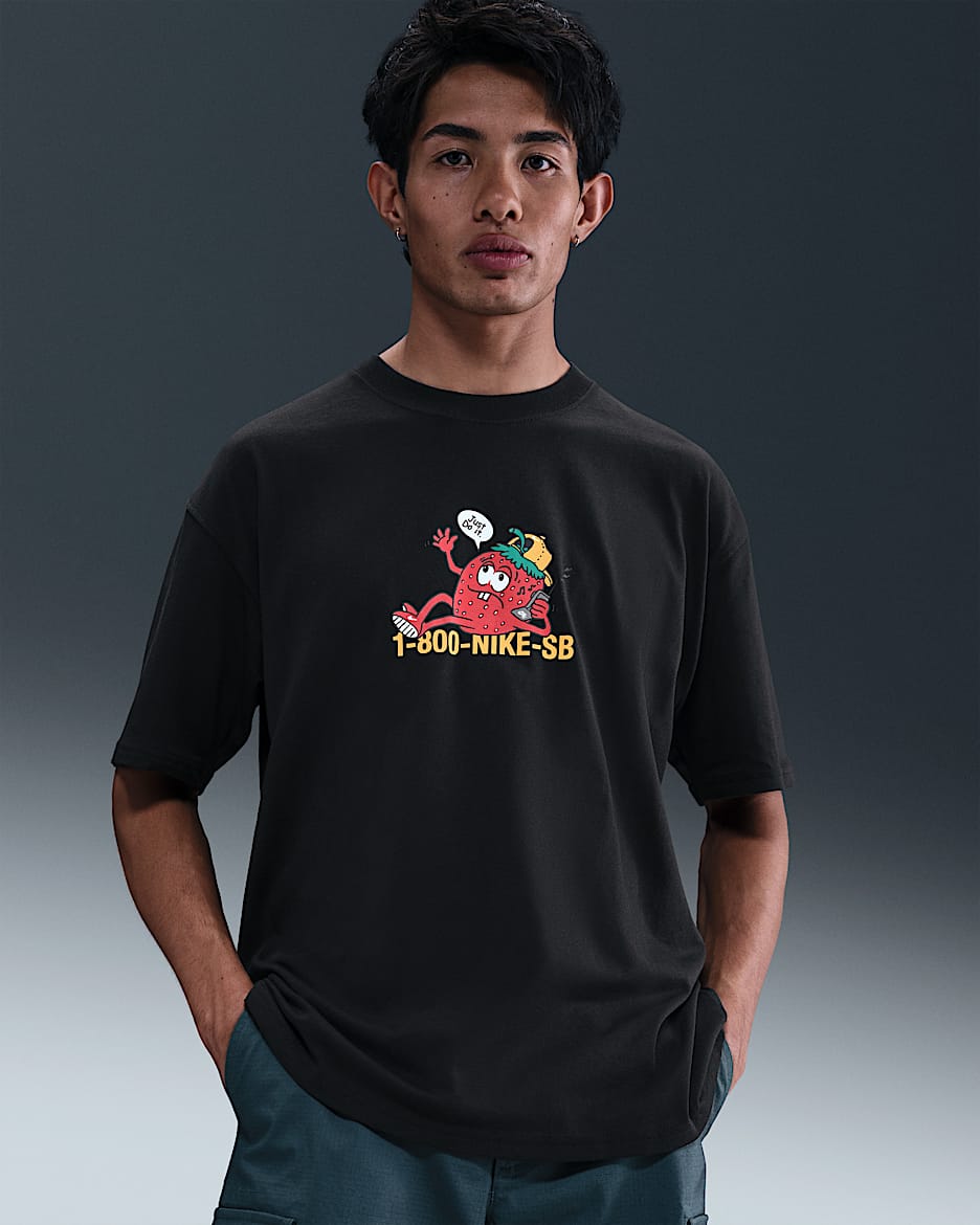 Playera de skateboarding Max90 Nike SB - Negro
