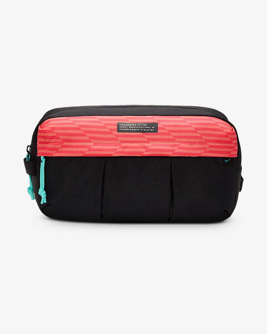 Nike Academy Football Shoe Bag - Black/Ember Glow/Aurora Green