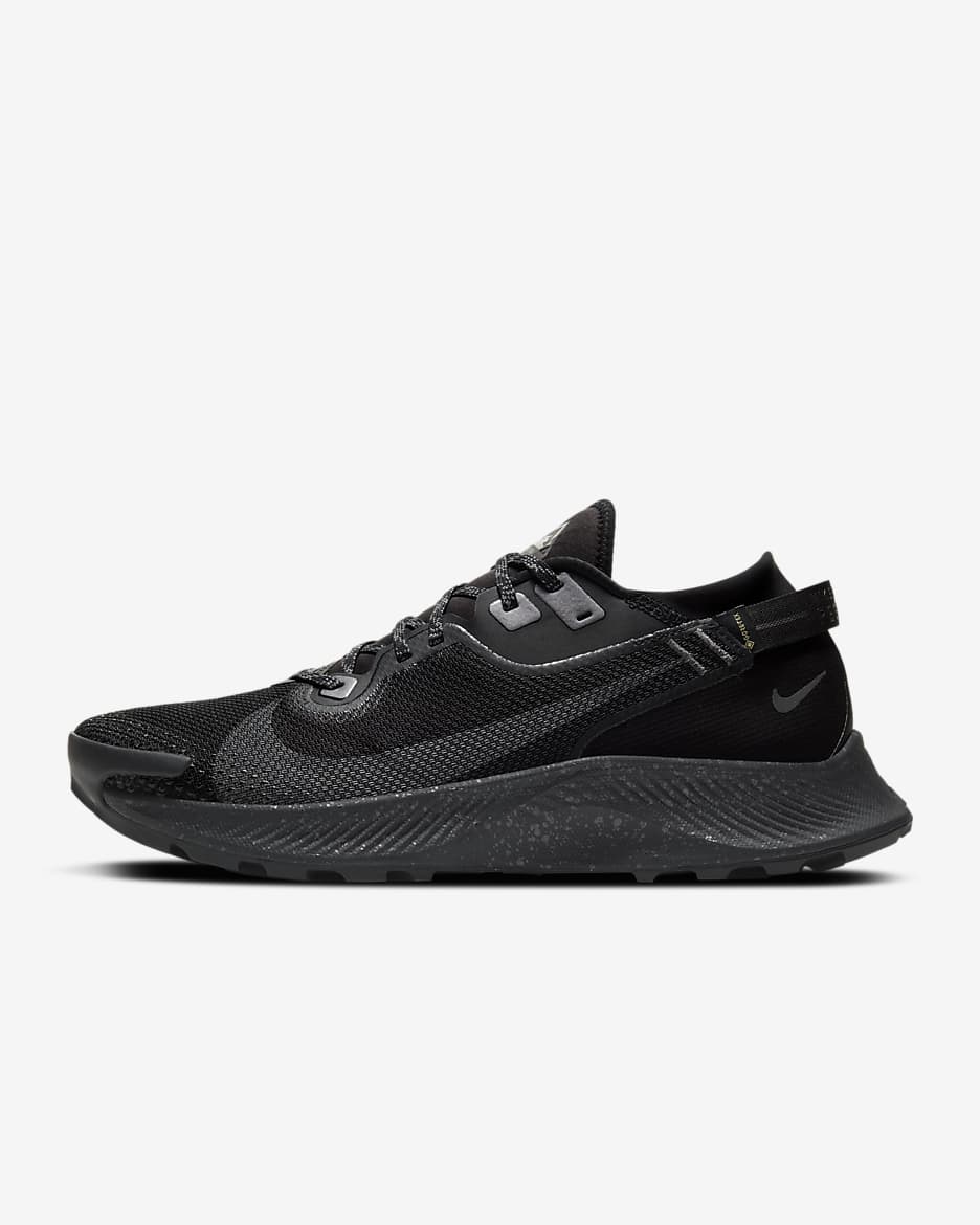 ナイキ ペガサス トレイル 2 GORE-TEX メンズ ウォータープルーフ トレイル ランニングシューズ - ブラック/メタリックダークグレー/アイアングレー