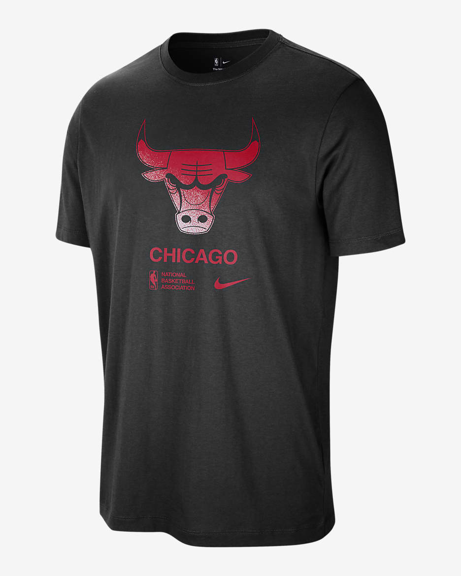 T-shirt Nike NBA Chicago Bulls Courtside pour homme - Noir