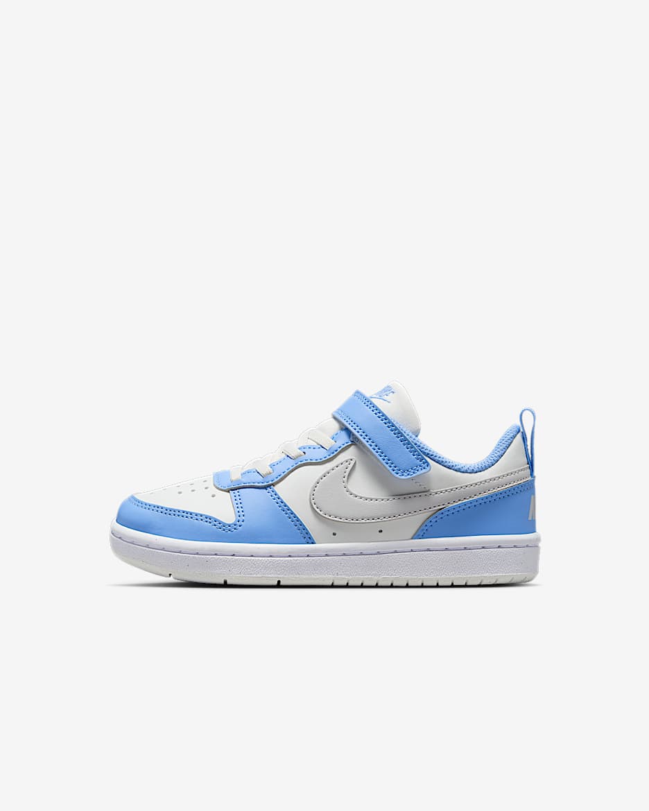Calzado para niños de preescolar Nike Court Borough Low Recraft - Blanco cumbre/Cobalto pulso/Blanco/Gris vasto