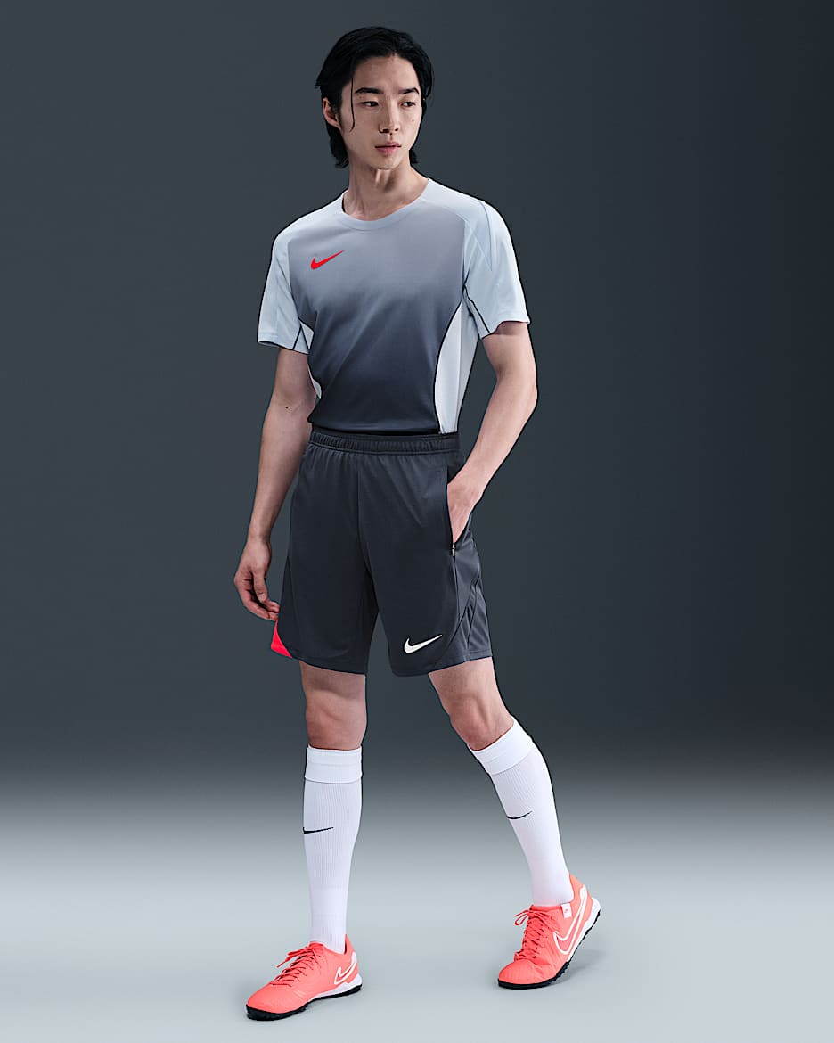 ナイキ ストライク メンズ Dri-FIT サッカーショートパンツ - サンダーブルー/サンダーブルー/ブライトクリムゾン/ホワイト