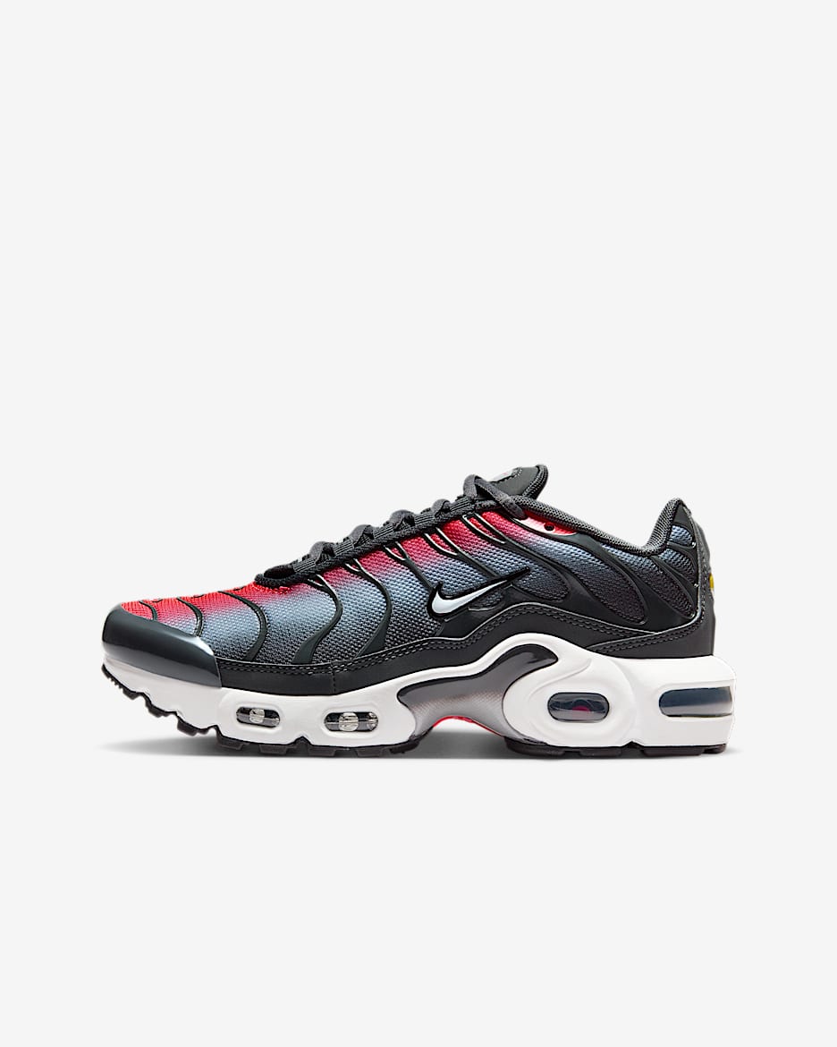 Nike Air Max Plus Schuh für ältere Kinder - Bright Crimson/Anthracite/Wolf Grey/Weiß