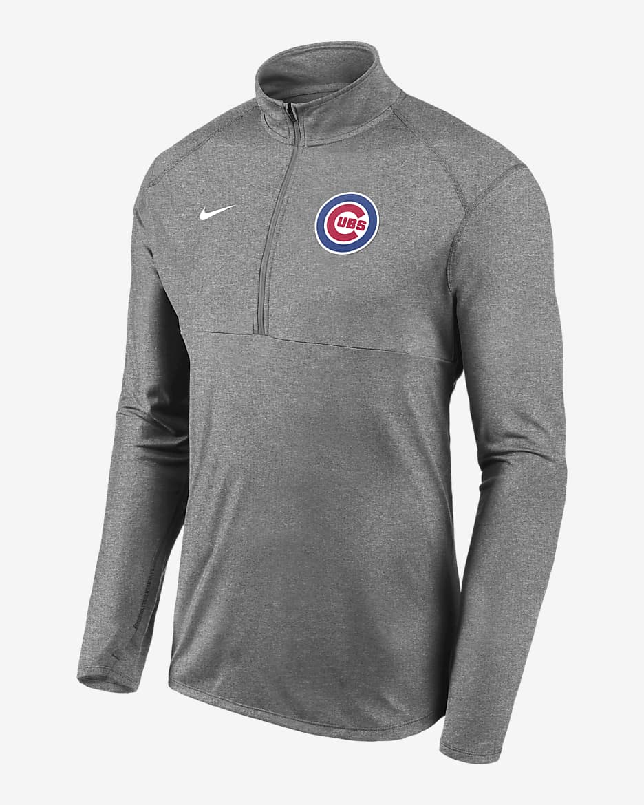 Nike Dri-FIT Element Performance (MLB Chicago Cubs) Men’s 1/2-Zip Pullover - Wolf Grey