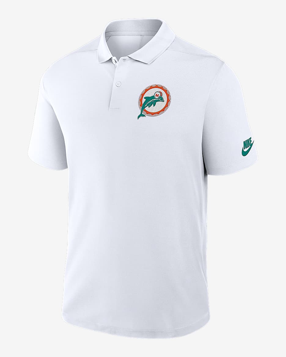 Polo Nike Dri-FIT de la NFL para hombre Miami Dolphins Rewind Victory - Blanco
