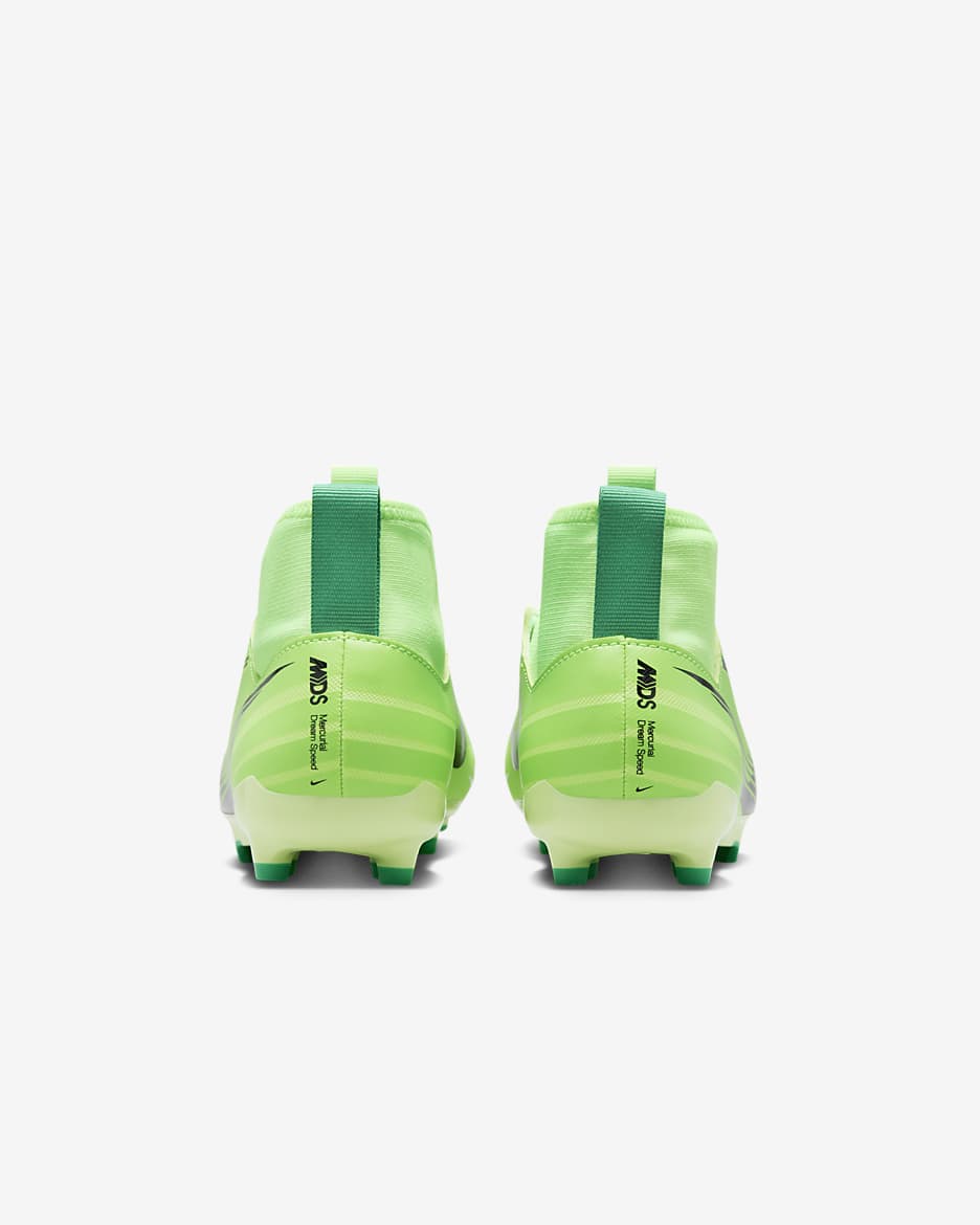 Nike Jr. Superfly 9 Academy Mercurial Dream Speed Little/Big Kids' MG High-Top Soccer Cleats - Green Strike/Stadium Green/Black