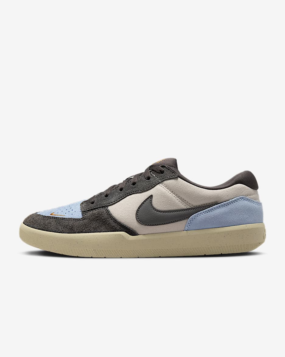 Tenis de skateboarding Nike SB Force 58 - Marrón verdoso claro/Azul psíquico/Lino/Ceniza medio