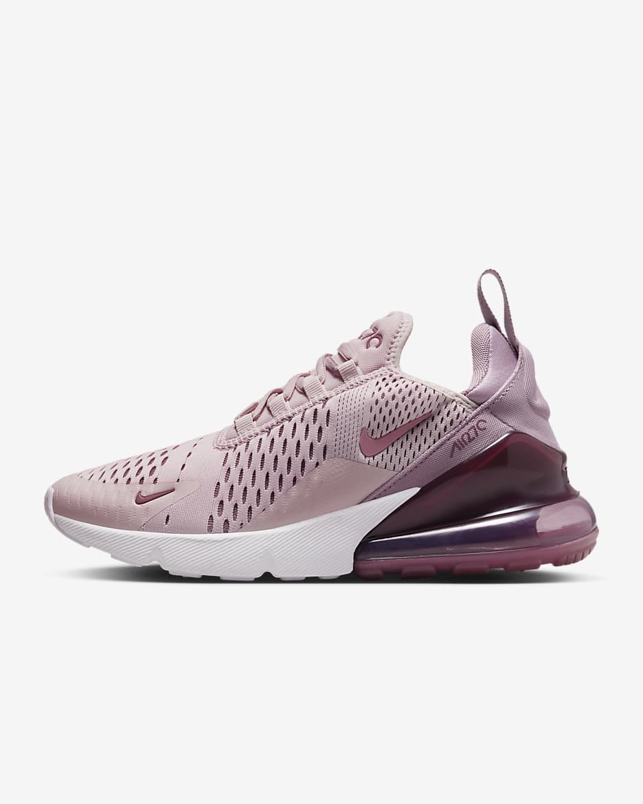 Tenis para mujer Nike Air Max 270 - Rosa ligero/Rosa elemental/Blanco/Vino vintage