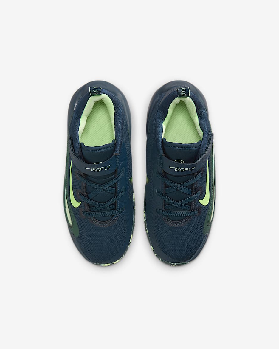 Nike IsoFly Little Kids' Shoes - Armory Navy/Vintage Green/Barely Volt