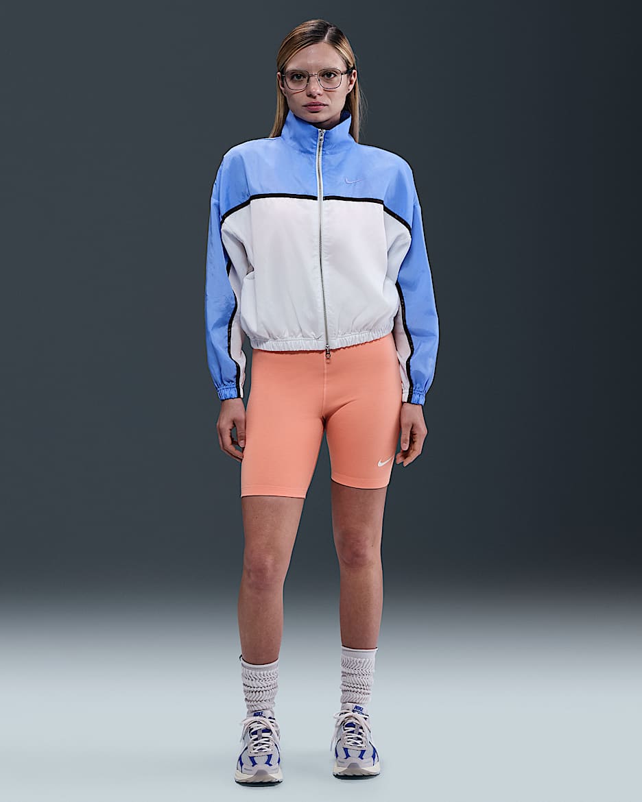 Shorts de ciclismo de tiro alto de 20 cm para mujer Nike Sportswear Classic - Ágata melocotón/Vela
