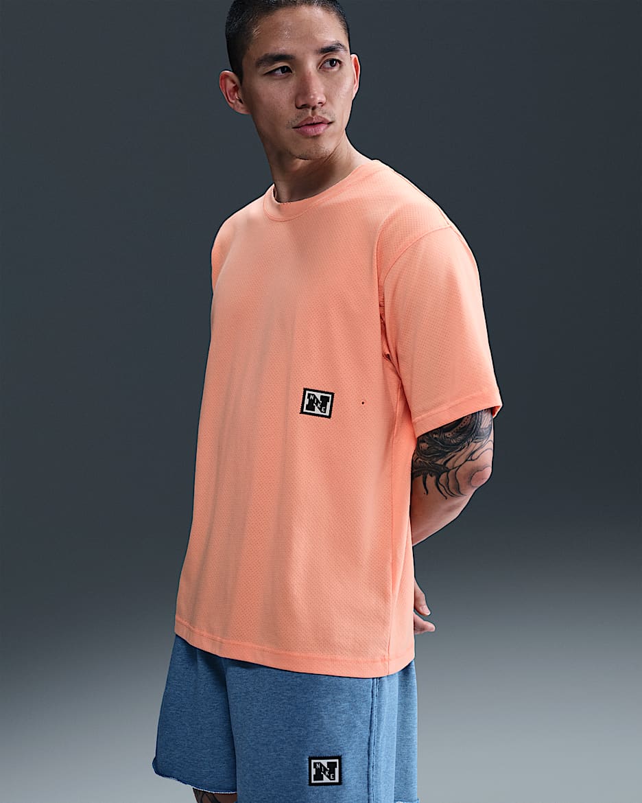 Nike Gym Heritage Men's Dri-FIT Fitness Top - Apricot Agate