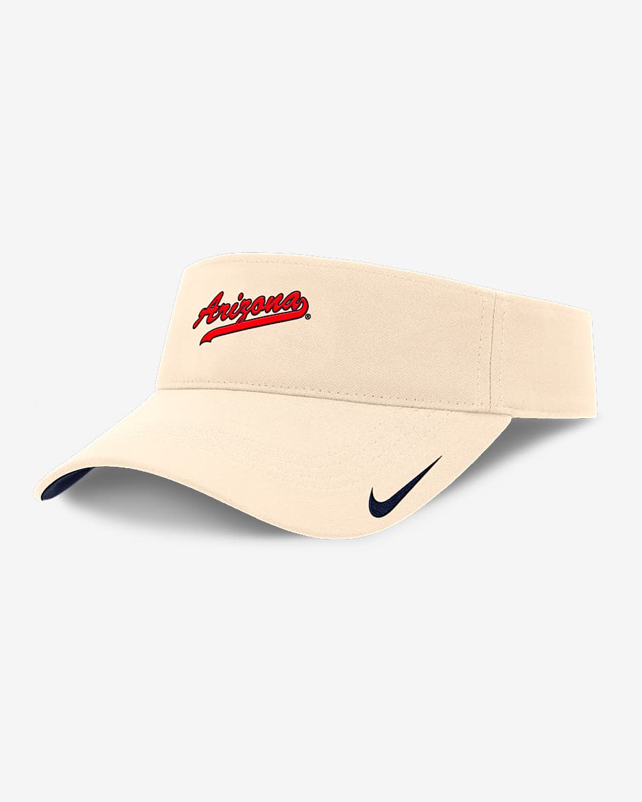 Visera universitaria Nike Dri-FIT ajustable para hombre Arizona Wildcats Primetime Ace - Natural