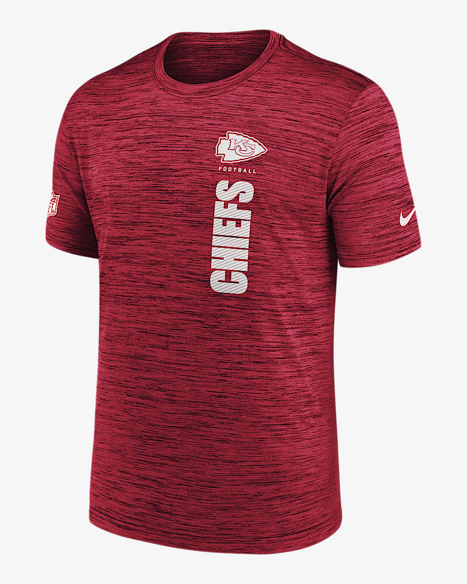 Kansas City Chiefs Sideline Velocity Men's Nike Dri-FIT NFL T-Shirt - University Red
