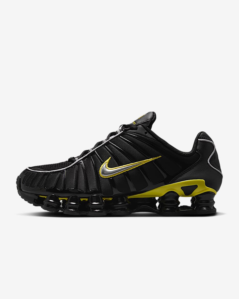 Nike Shox TL Men's Shoes - Black/Dynamic Yellow/Metallic Silver