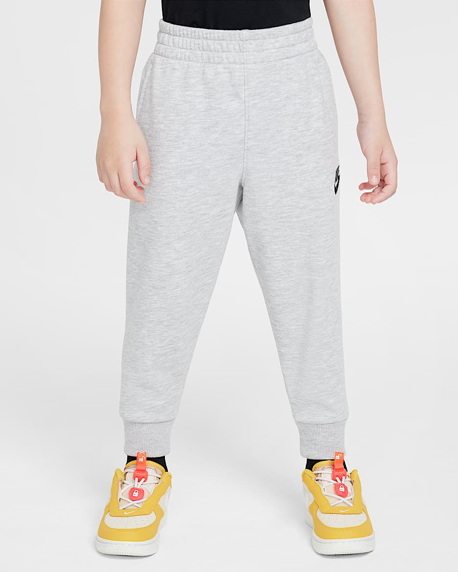 Nike Sportswear "Outside the Lines" Toddler French Terry Pants - Smoke Heather