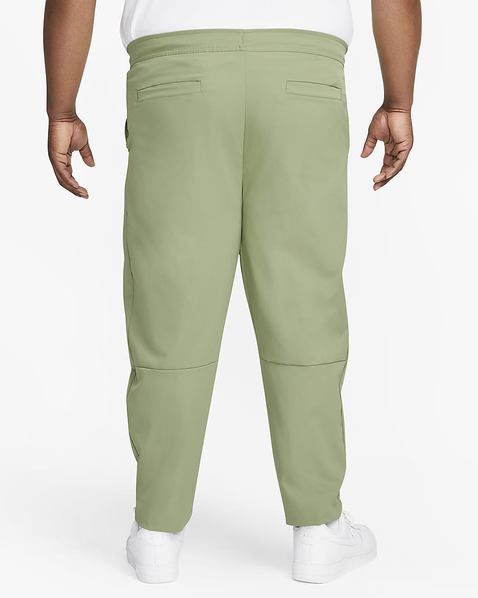 Nike Club Men's Woven Tapered Leg Pants - Oil Green/White