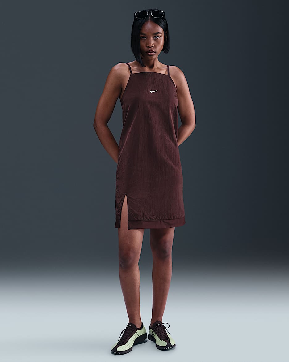 Vestido Cami de tejido Woven para mujer Nike Sportswear - Burdeos enérgico