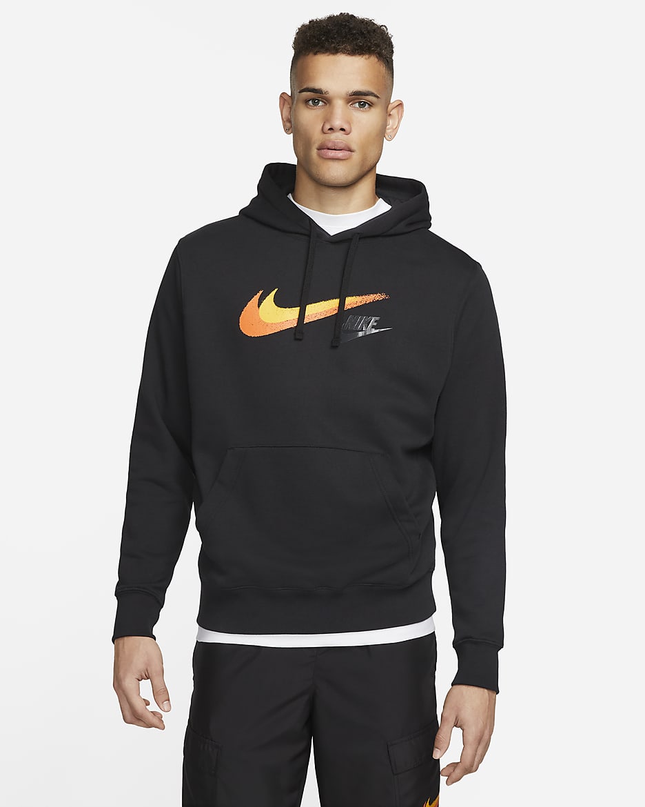 Felpa pullover con cappuccio Nike Sportswear - Uomo - Nero