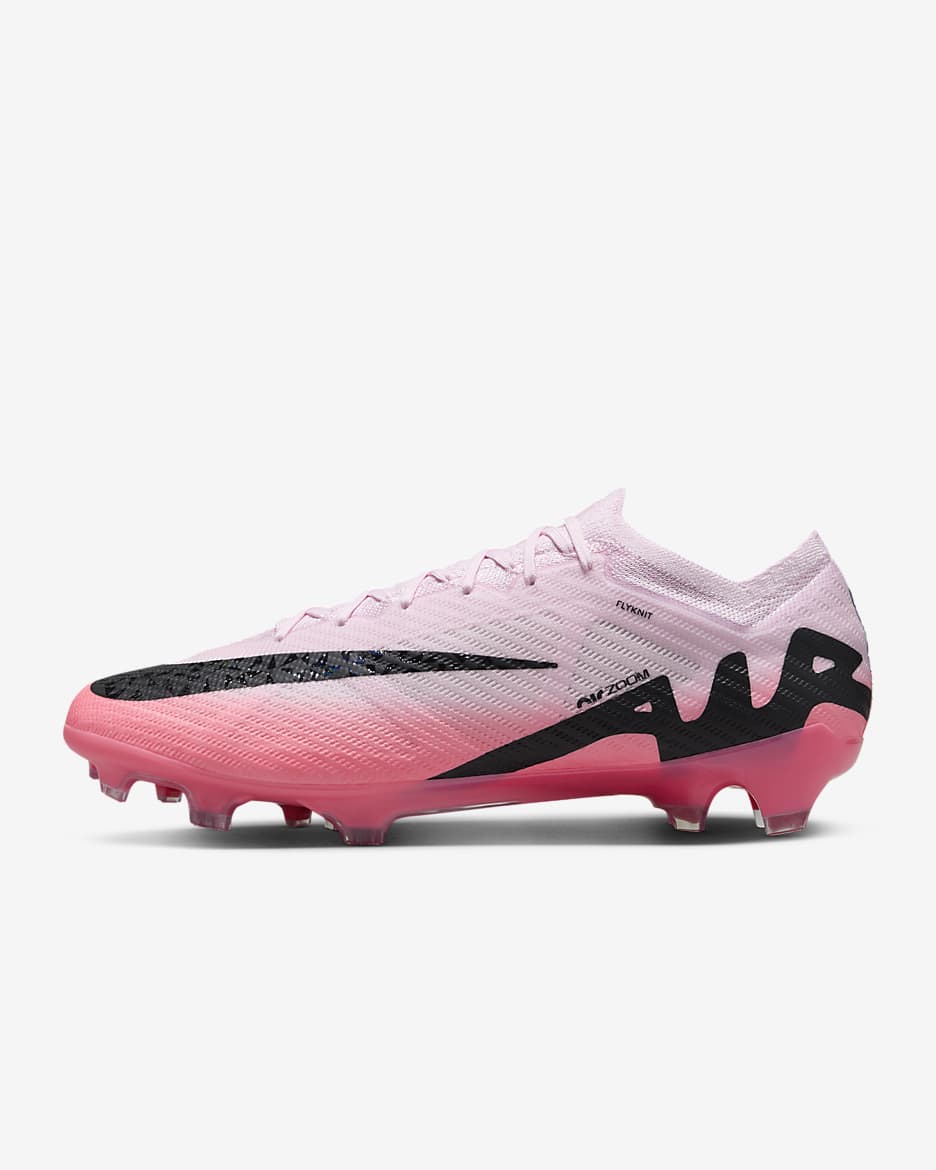 รองเท้าสตั๊ดฟุตบอลไม่หุ้มข้อ FG Nike Mercurial Vapor 15 Elite - Pink Foam/ดำ