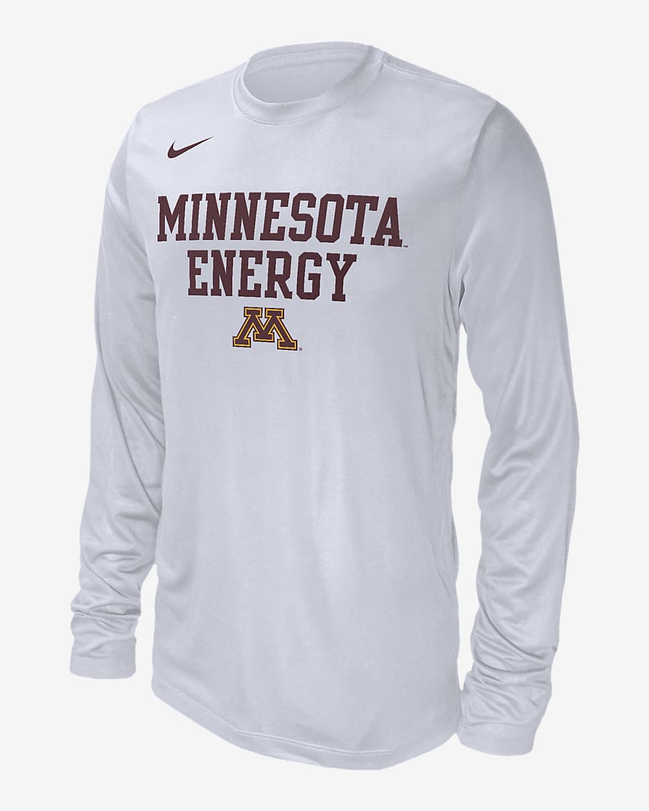 Minnesota Men's Nike College Long-Sleeve T-Shirt - White