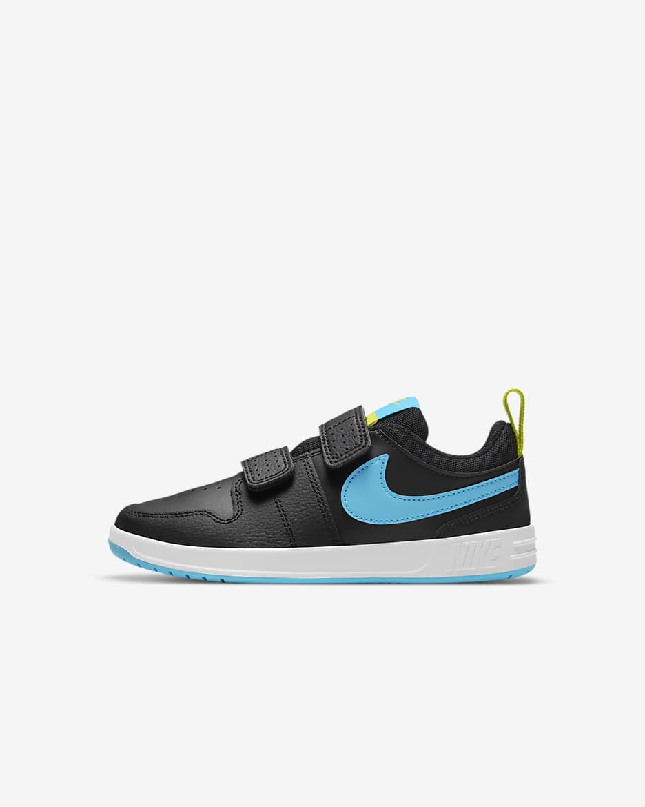 Nike Pico 5 Little Kids' Shoes - Black/High Voltage/White/Chlorine Blue