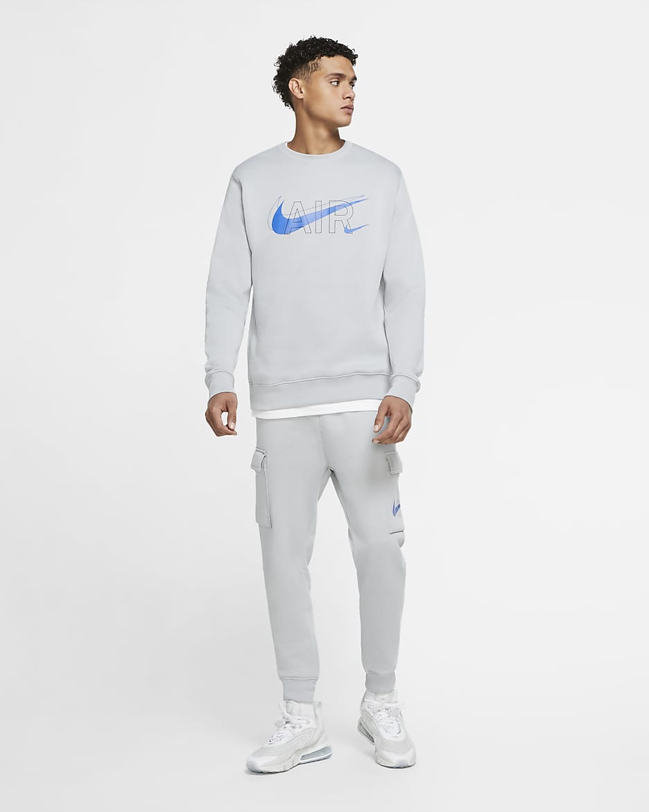 mens fleece crew nike