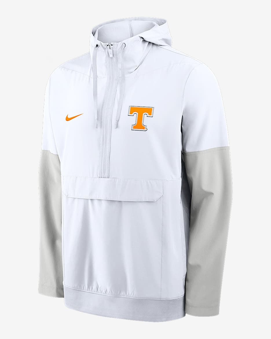 Tennessee Anorak Men's Nike College 1/2-Zip Hooded Jacket - White