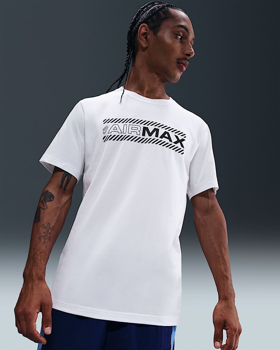 T-shirt Nike Air Max för män - Vit