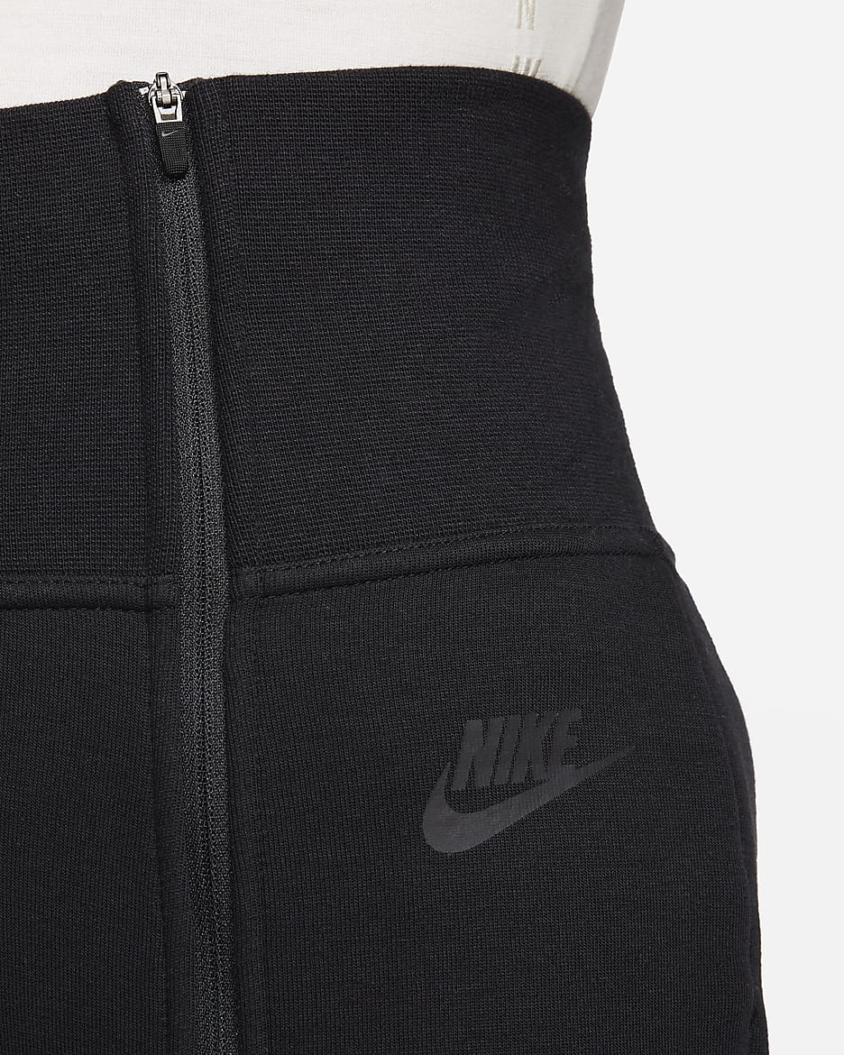 Nike Sportswear Tech Fleece Women's High-Waisted Slim Zip Pants - Black/Black