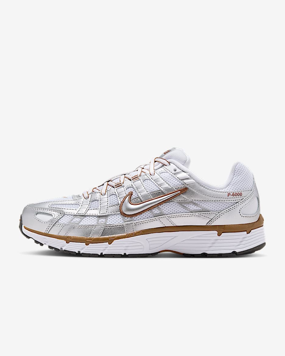 Nike P-6000 Women's Shoes - White/Light British Tan/Sail/Metallic Silver
