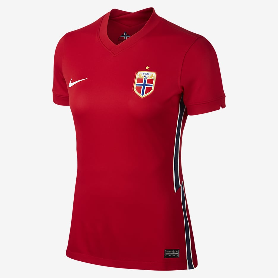 Norway 2020 Stadium Home Women's Soccer Jersey - Gym Red/White