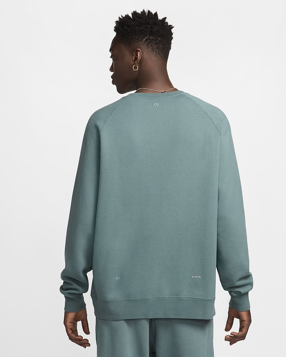 NOCTA Men's Fleece CS Crew - Mineral Slate/Faded Spruce/Mica Green