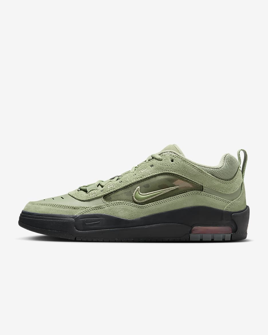 รองเท้าผู้ชาย Nike Air Max Ishod - Oil Green/Oil Green/Safety Orange/Oil Green