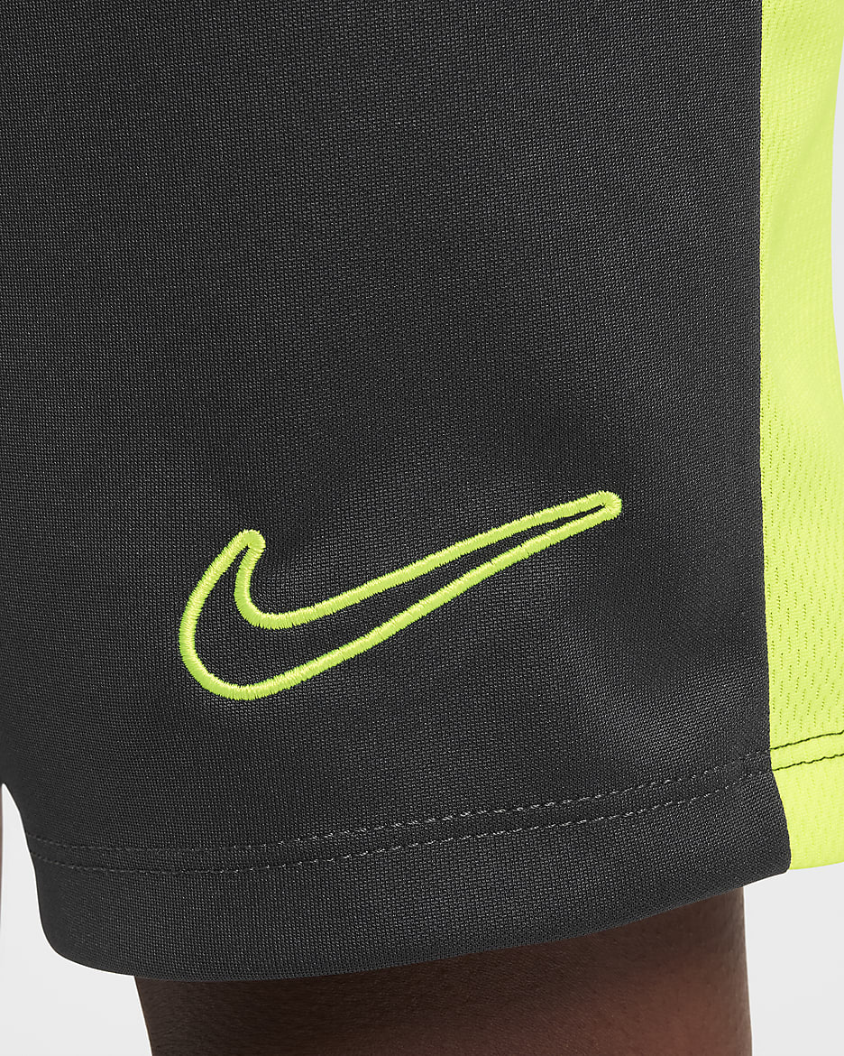 Nike Dri-FIT Academy23 Kids' Football Shorts - Anthracite/Volt/Volt