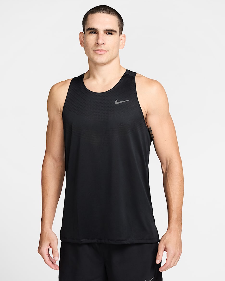 Nike Stride Men's Dri-FIT ADV Running Tank Top - Black