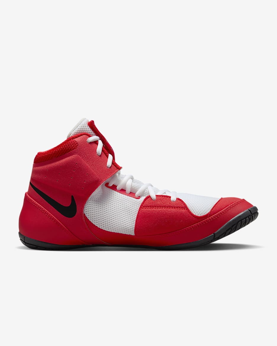 Nike Fury Wrestling Shoes - University Red/White/Black