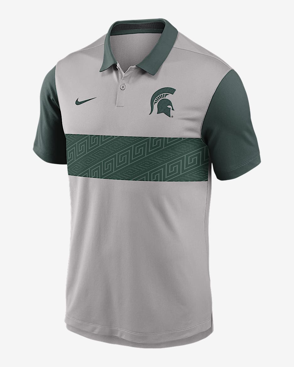 Michigan State Vapor Men's Nike Dri-FIT College Polo - Grey
