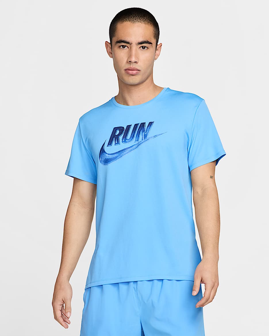 Nike Miler Run Energy Men's Dri-FIT Short-Sleeve Running Top - University Blue