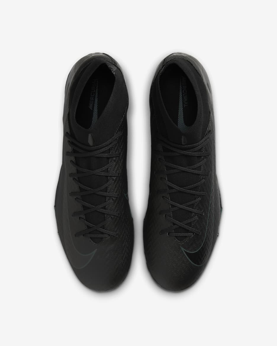 Nike Mercurial Superfly 10 Academy TF High-Top Football Shoes - Black/Deep Jungle/Black