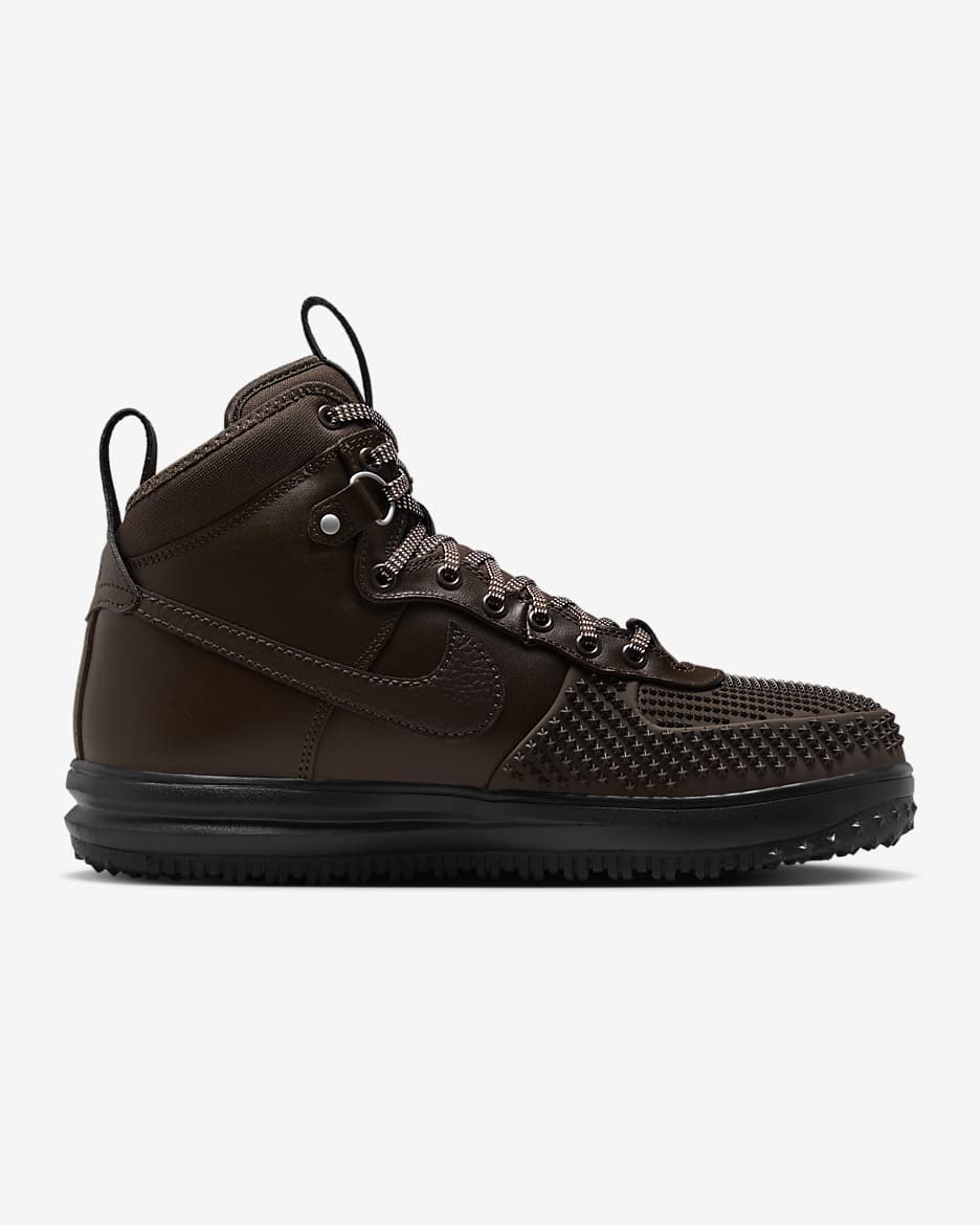 Nike Lunar Force 1 Men's Winterized Duckboot - Baroque Brown/Black/Metallic Silver/Baroque Brown