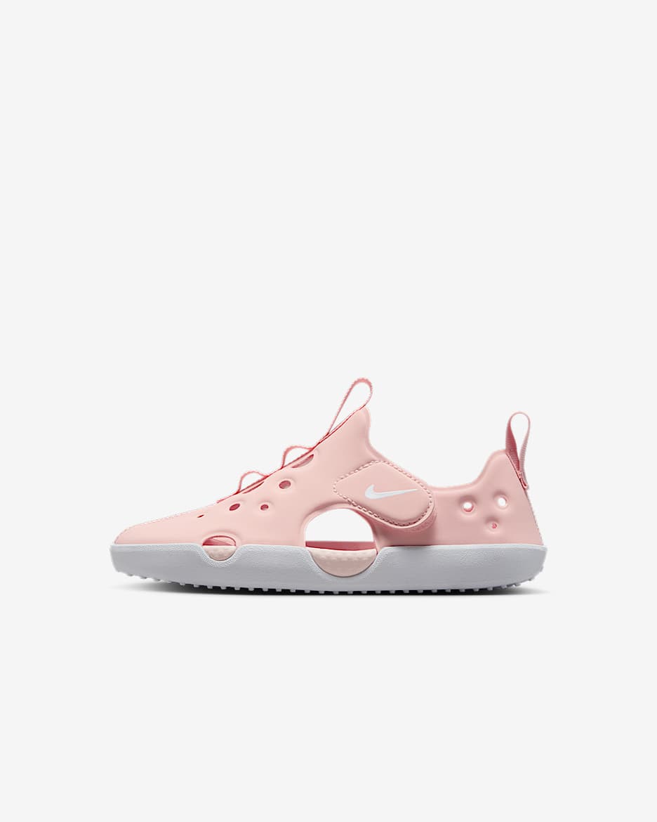 Sandalias para niños de preescolar Nike Sunray Protect 4 - Rosa eco/Blanco