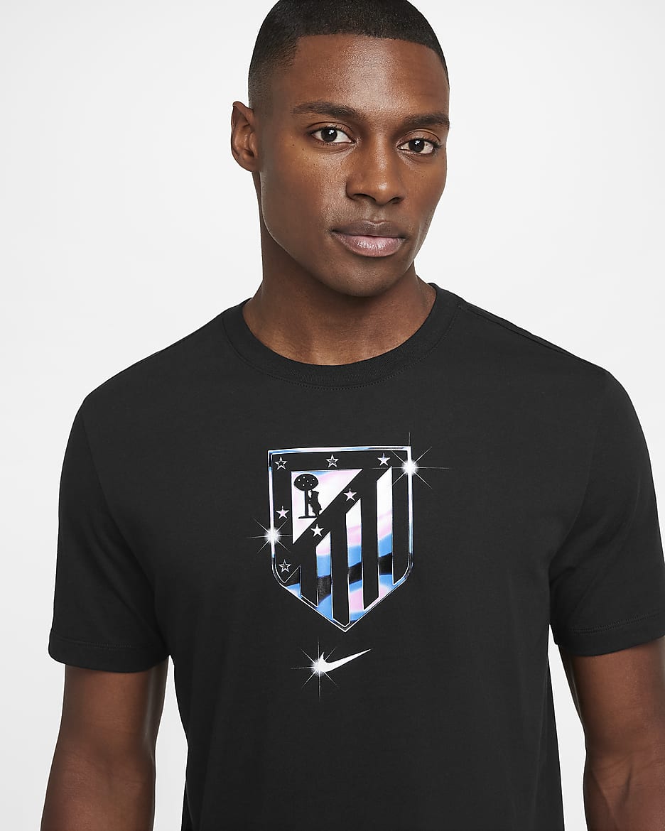 Atlético Madrid Men's Nike Football T-Shirt - Black