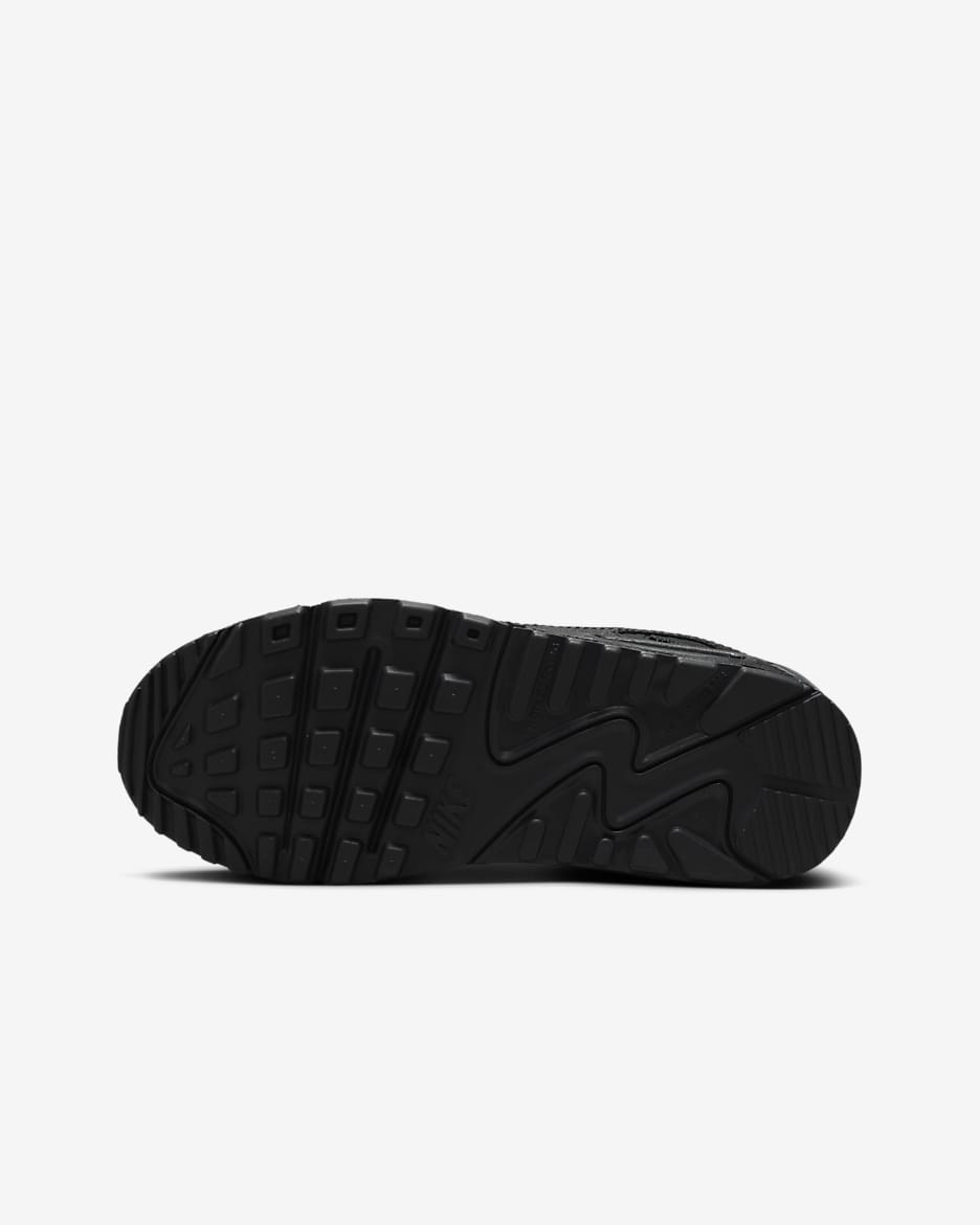 Nike Air Max 90 Older Kids' Shoe - Black/Black/White/Black