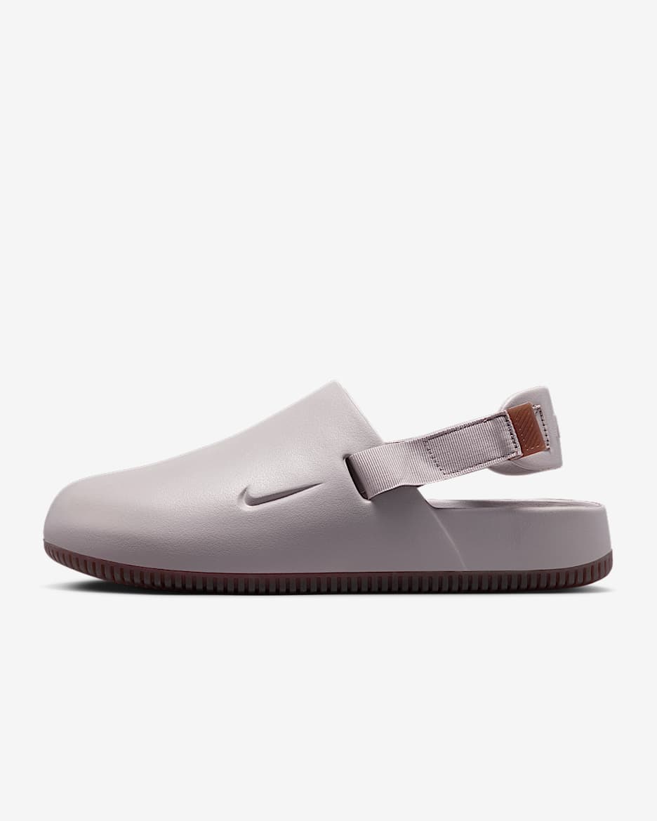 Nike Calm Men's Mules - College Grey/Gum Medium Brown/College Grey
