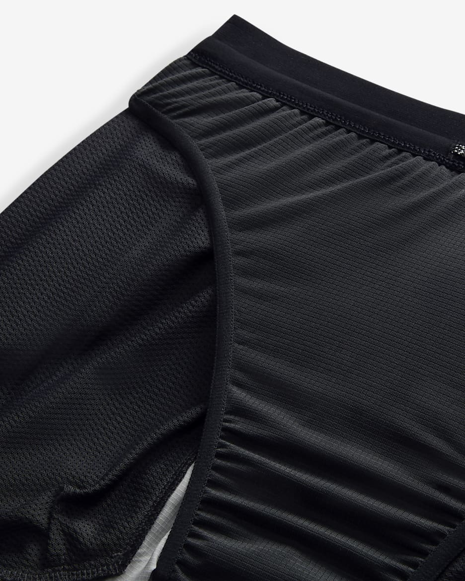 Short de running avec sous-short intégré 18 cm Dri-FIT Nike Stride pour homme - Anthracite/Noir/Noir/Summit White