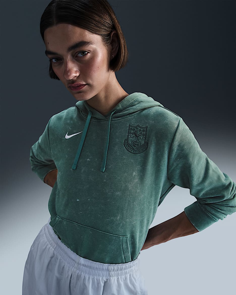 Tottenham Hotspur Club Third Women's Nike Football Fleece Pullover Hoodie - Bicoastal/White