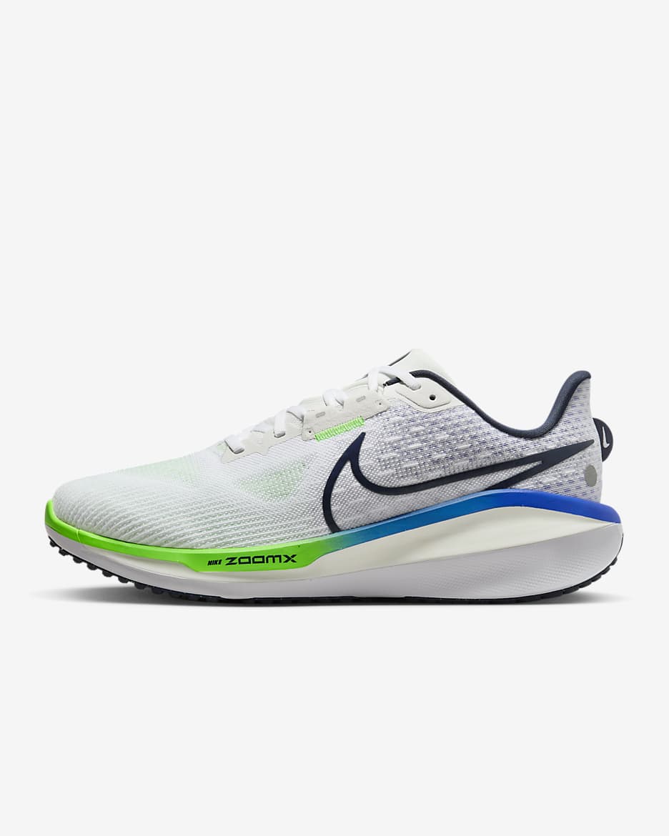 Nike Vomero 17 Men's Road Running Shoes - White/Platinum Tint/Racer Blue/Thunder Blue