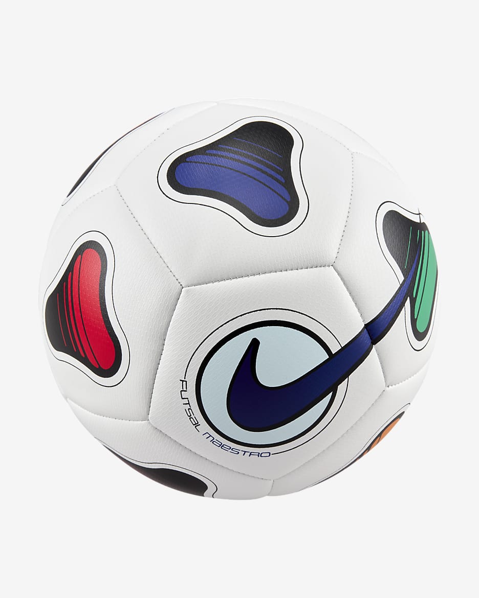 Nike Maestro Futsal Ball - White/Black/Multi-Colour/Deep Royal Blue