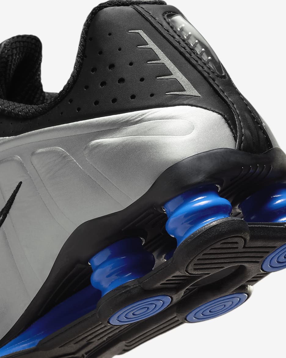 Nike Shox R4 Women's Shoes - Black/Racer Blue/Metallic Silver